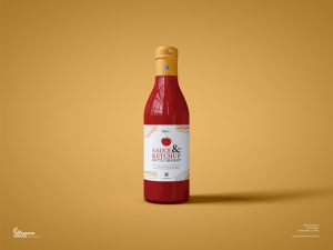 Free-Sauce-And-Ketchup-Bottle-Mockup-600