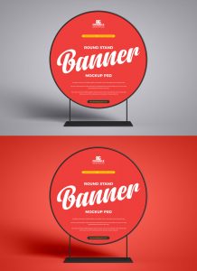 Free-Round-Stand-Banner-Mockup-PSD-Design-Template
