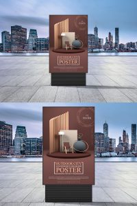 Free-Outdoor-Advertisement-Poster-Mockup