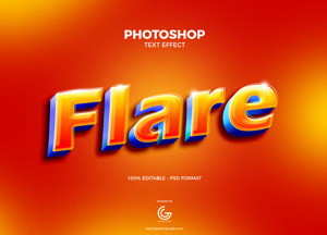 Free-Flare-Photoshop-Text-Effect-300