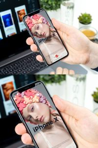 Free-Man-Showing-iPhone-X-Mockup-PSD