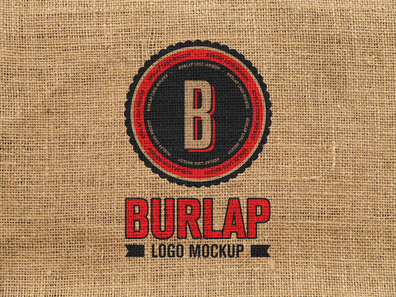 Free-Premium-Quality-Burlap-Logo-Mockup