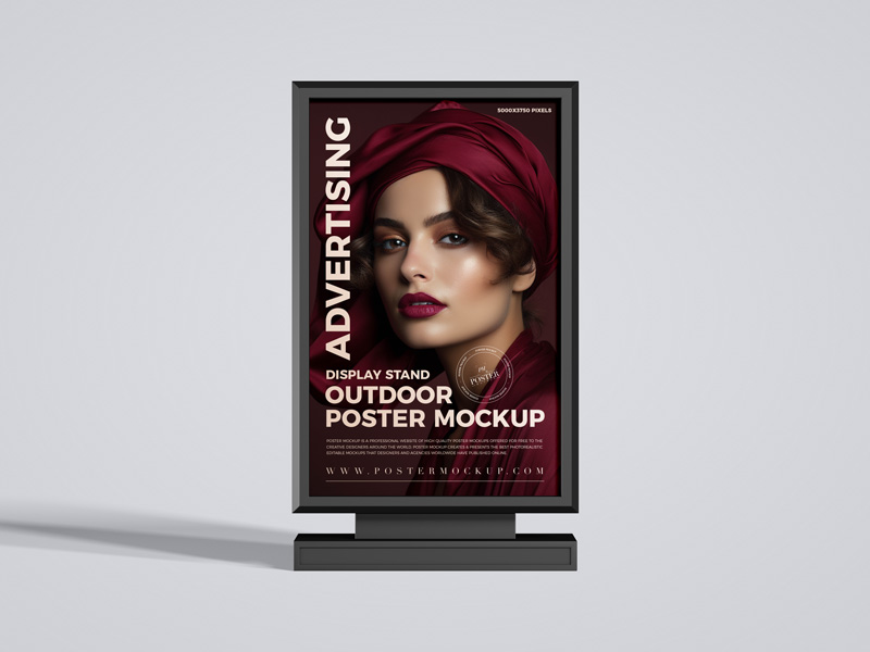 Free-Display-Outdoor-Advertising-Poster-Mockup
