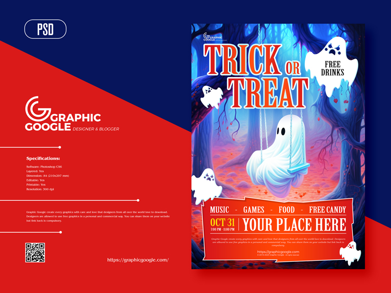 Free-Halloween-Trick-Or-Treat-Flyer-Design-Template