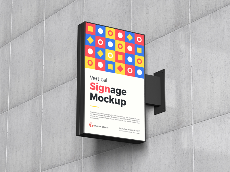 Free-Vertical-Advertising-Signage-Mockup