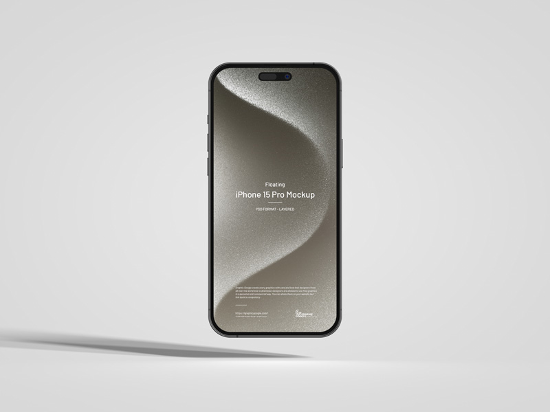 Free-Floating-iPhone-15-Pro-Mockup