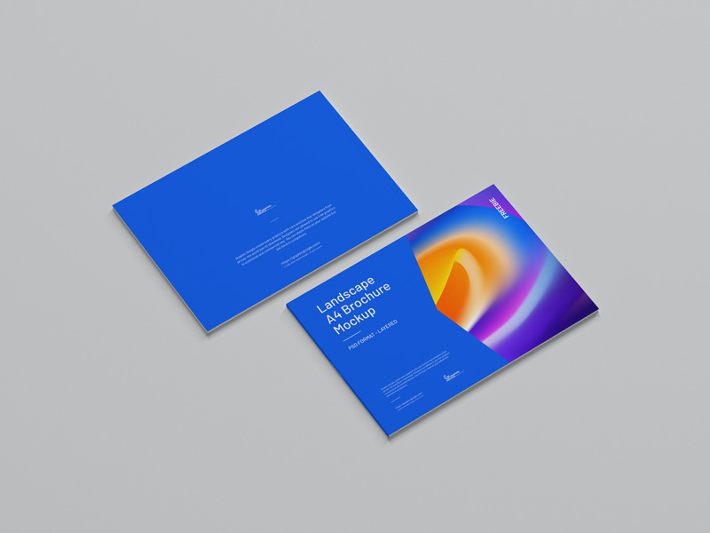 Free-Title-and-Back-Landscape-A4-Brochure-Mockup