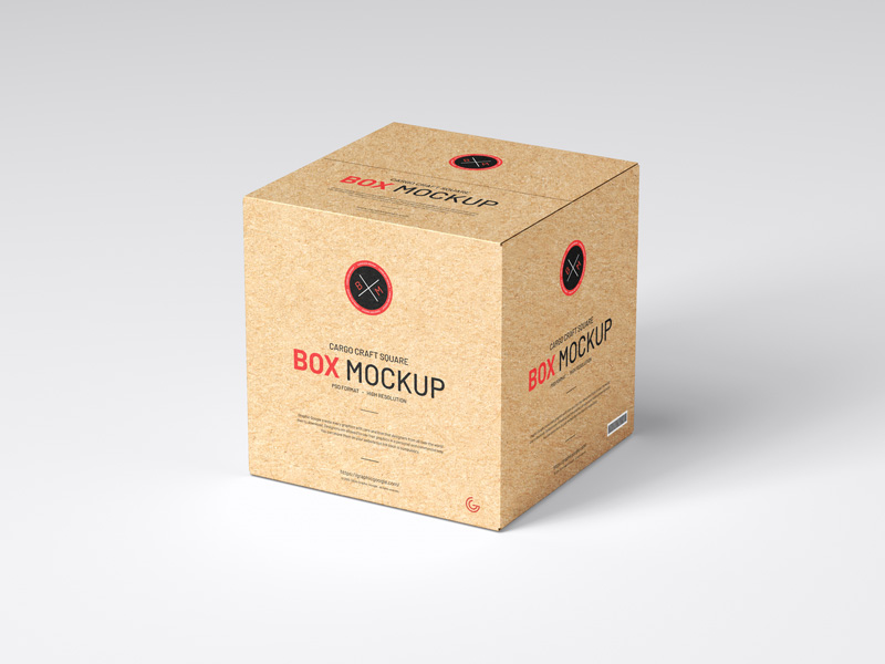 Free-Cargo-Craft-Square-Box-Mockup