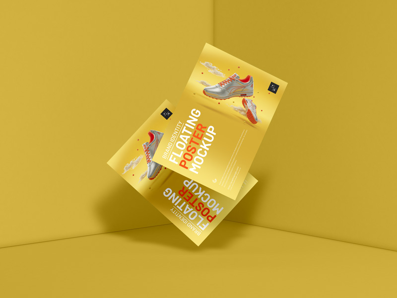 Free-Brand-Identity-Floating-Poster-Mockup-600