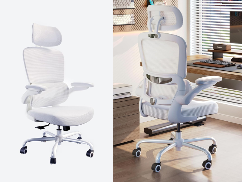 Adjustable-Headrest-Lumbar-Support-Desk-Chair
