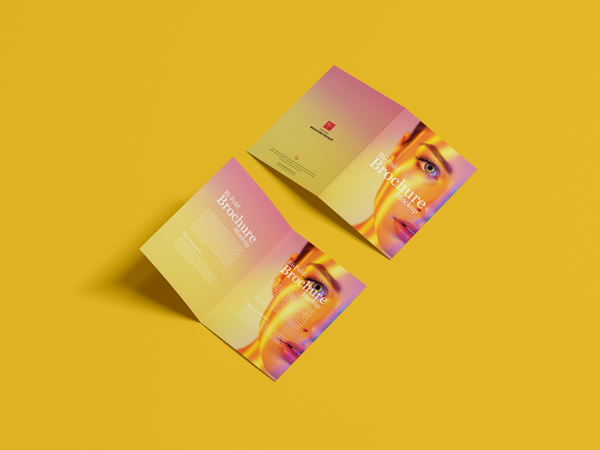 Free A4 Bi-Fold Brochure Mockup - Graphic Google - Tasty Graphic ...