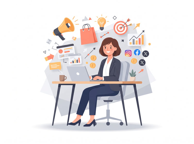 Marketing_professional_creating_Illustration