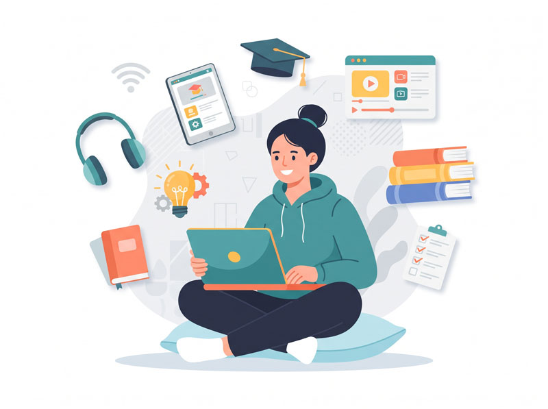 Person_learning_online_from_laptop_Illustration