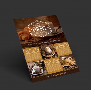 Free Coffee Shop A4 Flyer Preview 2