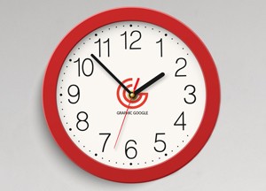 Free Wall Clock Logo Branding Mockup-300
