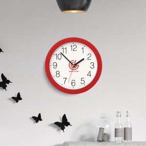 Free Wall Clock Logo Branding Mockup