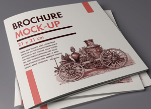 Photorealistic Free Title and Inside Brochure Mockup-300