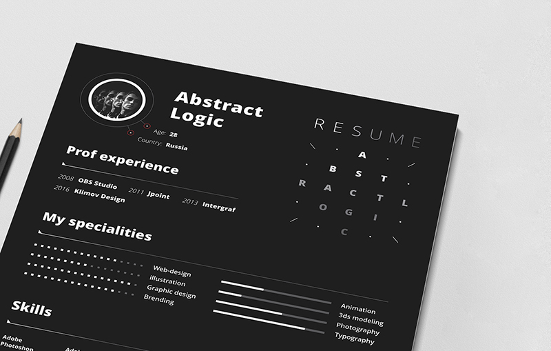 Free Abstract Resume Template For Designers-2
