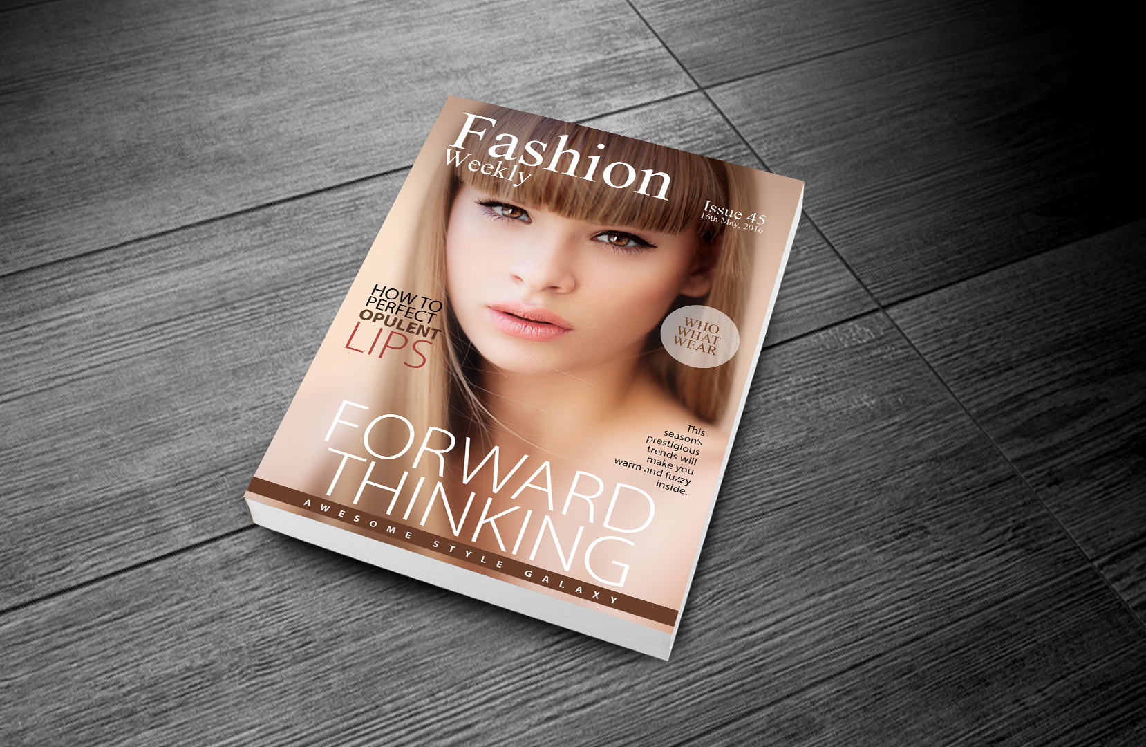 Free Fashion Magazine Template Design