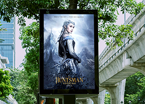 Free Road Side Poster Mockup For Advertisement Preview Image