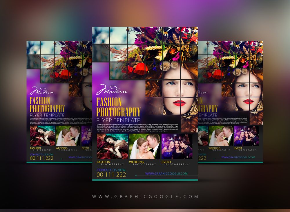 Free Modern Fashion Photography Flyer Template - Graphic Google - Tasty ...