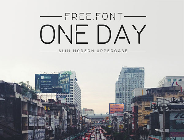 Free One Day Sleek Font