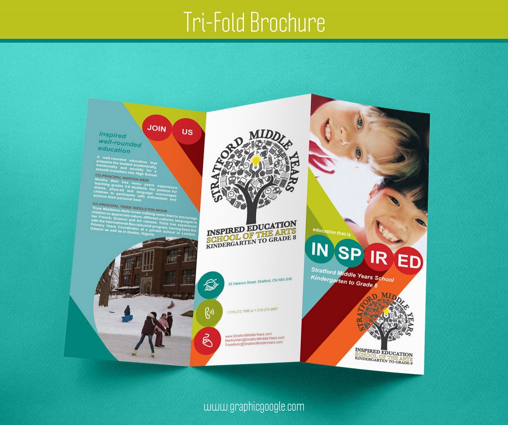 Download Free Tri-Fold Brochure Mockup For Graphic Designers ...