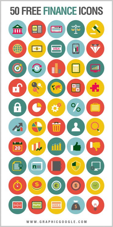 50 Free Finance Icons - Graphic Google - Tasty Graphic Designs ...