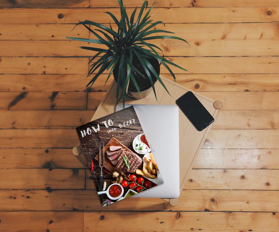 Free Psd Photorealistic Book Cover Mockup Graphic