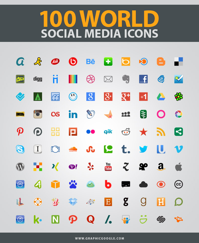 100-world-social-media-icons