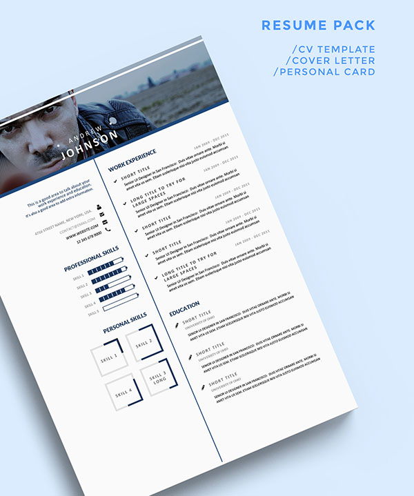 bluish-resume-template-for-ui-designers
