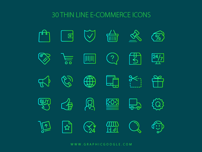 30-thin-line-e-commerce-icons