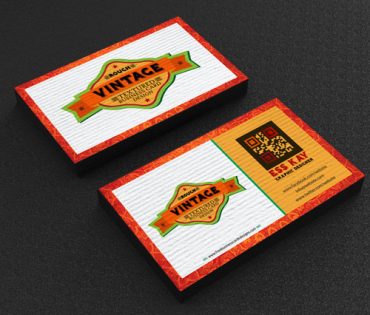 free-vintage-textured-business-card-design-template - Graphic Google - Tasty Graphic Designs ...