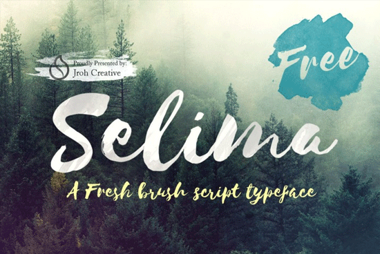 free-selima-brush-script-nature-font