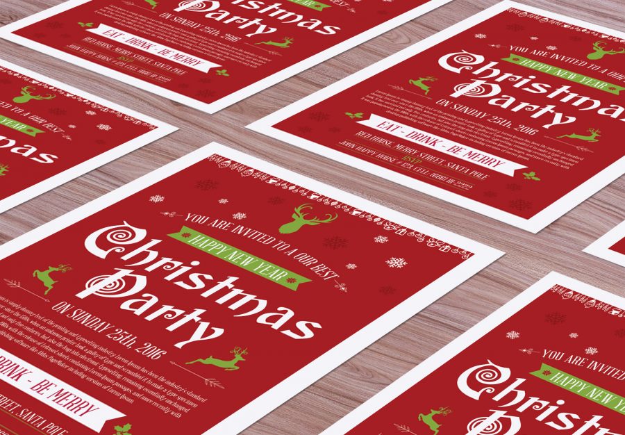 Free Christmas Flyer Mock-up Psd For Christmas Events & Ceremony