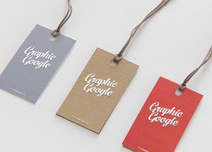 label hang tag mock-up