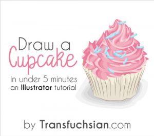 how-to-make-a-hand-drawn-cupcake-with-icing-in-illustrator