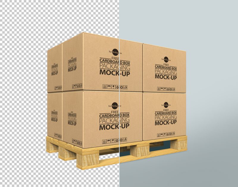 Download Free Cardboard Box Mock-up Psd For Packaging 2017Graphic ...