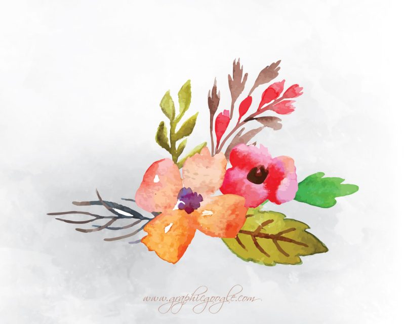 9 Free Watercolor Flower Vectors For Designers