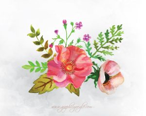 9 Free Watercolor Flower Vectors For Designers-04