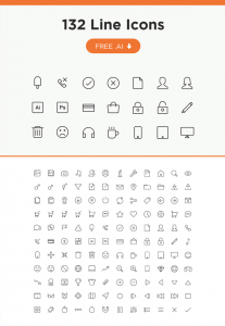 Free-132-Line-Vector-icons