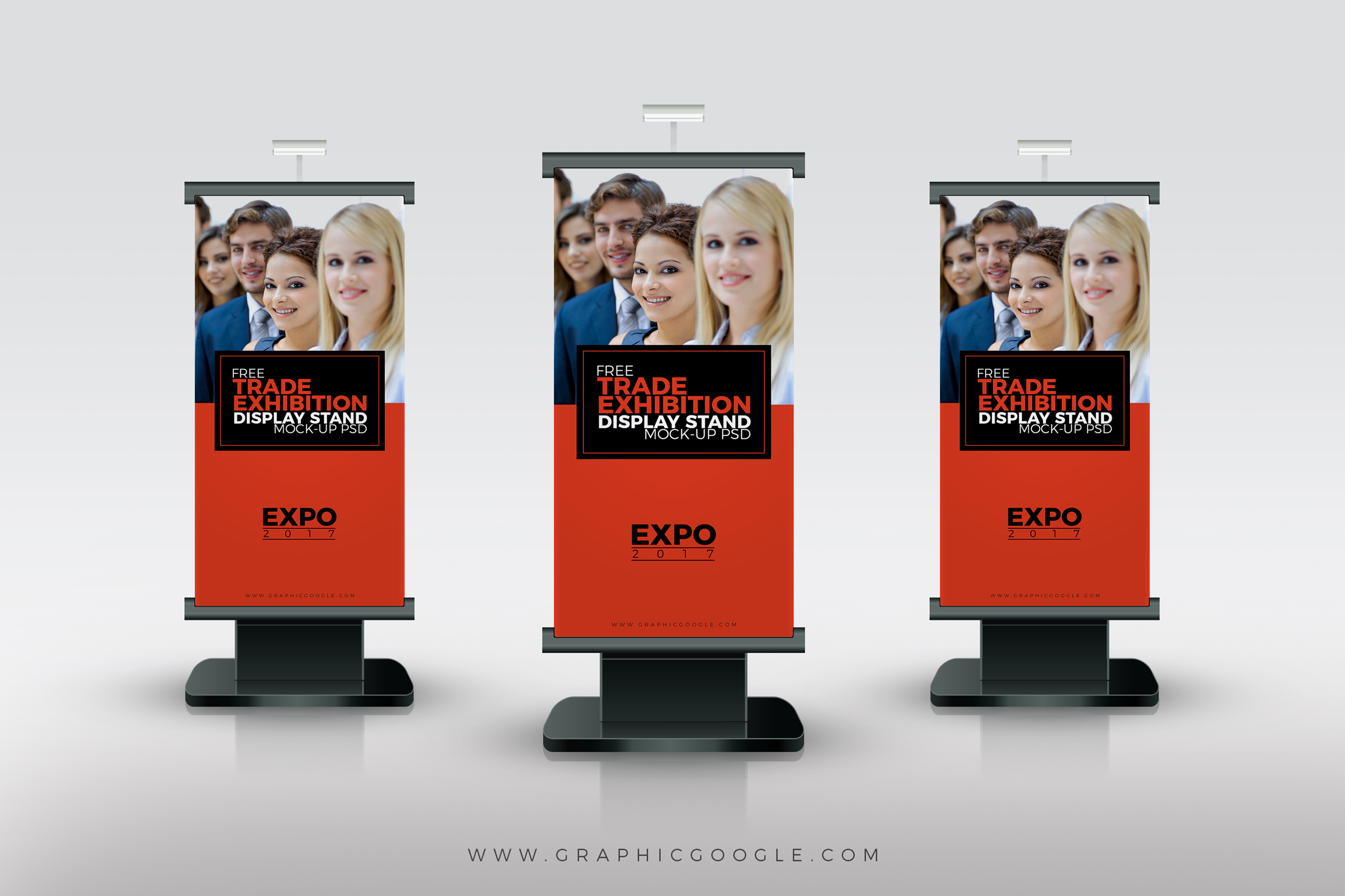 Download Free Trade Exhibition Display Stand Mock-up PsdGraphic Google - Tasty Graphic Designs Collection