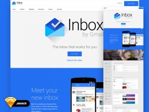 Google-Inbox-UI-Kit-Free-Sketch-Template