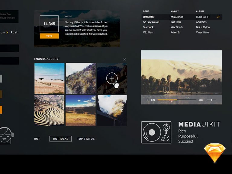 20 Free UI Kits Web Templates