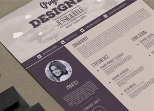 Free-Creative-Vintage-Resume-Design-Template-2017