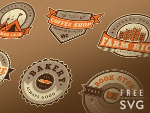 Free-Vintage-Badge-Set-Vector-Templates