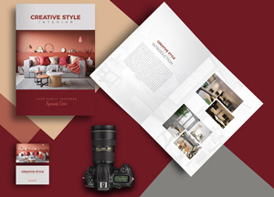 Brochure-Title-&-Inside-with-Business-Card-Mockup-For-Design-Presentation