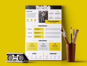 Free-Creative-and-Elegant-Resume-Template-PSD