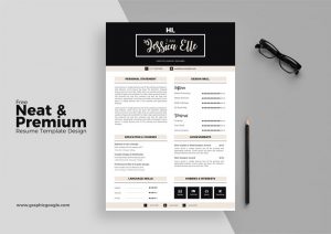 Free-Neat-&-Premium-Resume-Template-Design