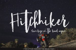 Hitchhiker-Handwritten-Brush-Font